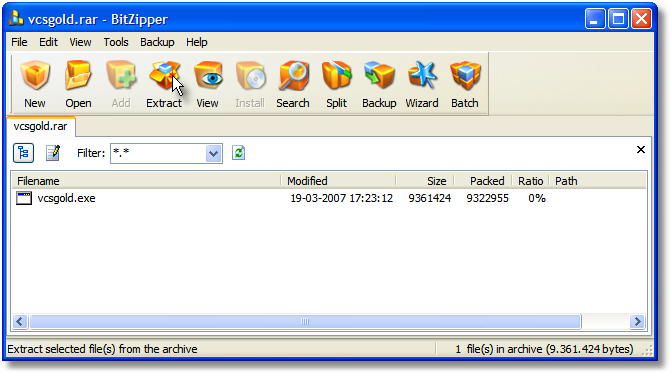 Dateien aus einem RAR Archiv extrahieren